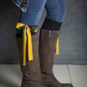 Little Boot Peep Boot Topper - Blue and Gold